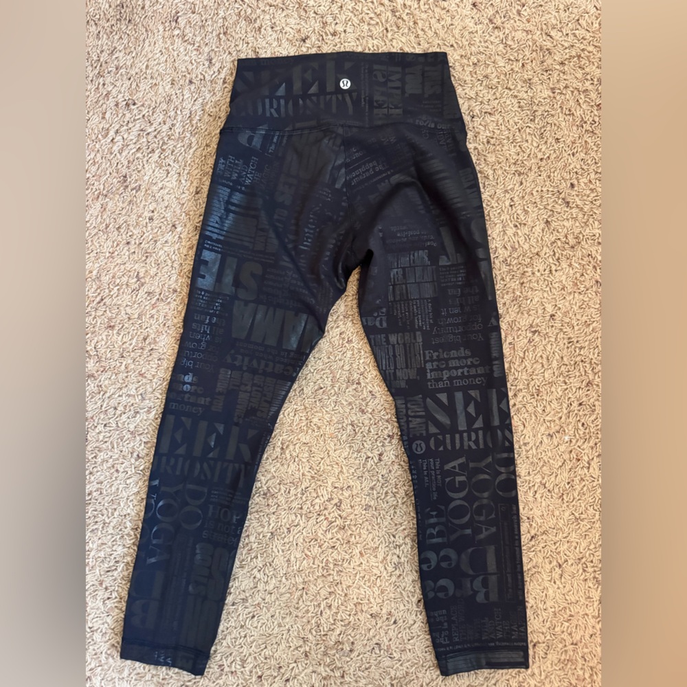 Lululemon Black Activewear Leggings size 4